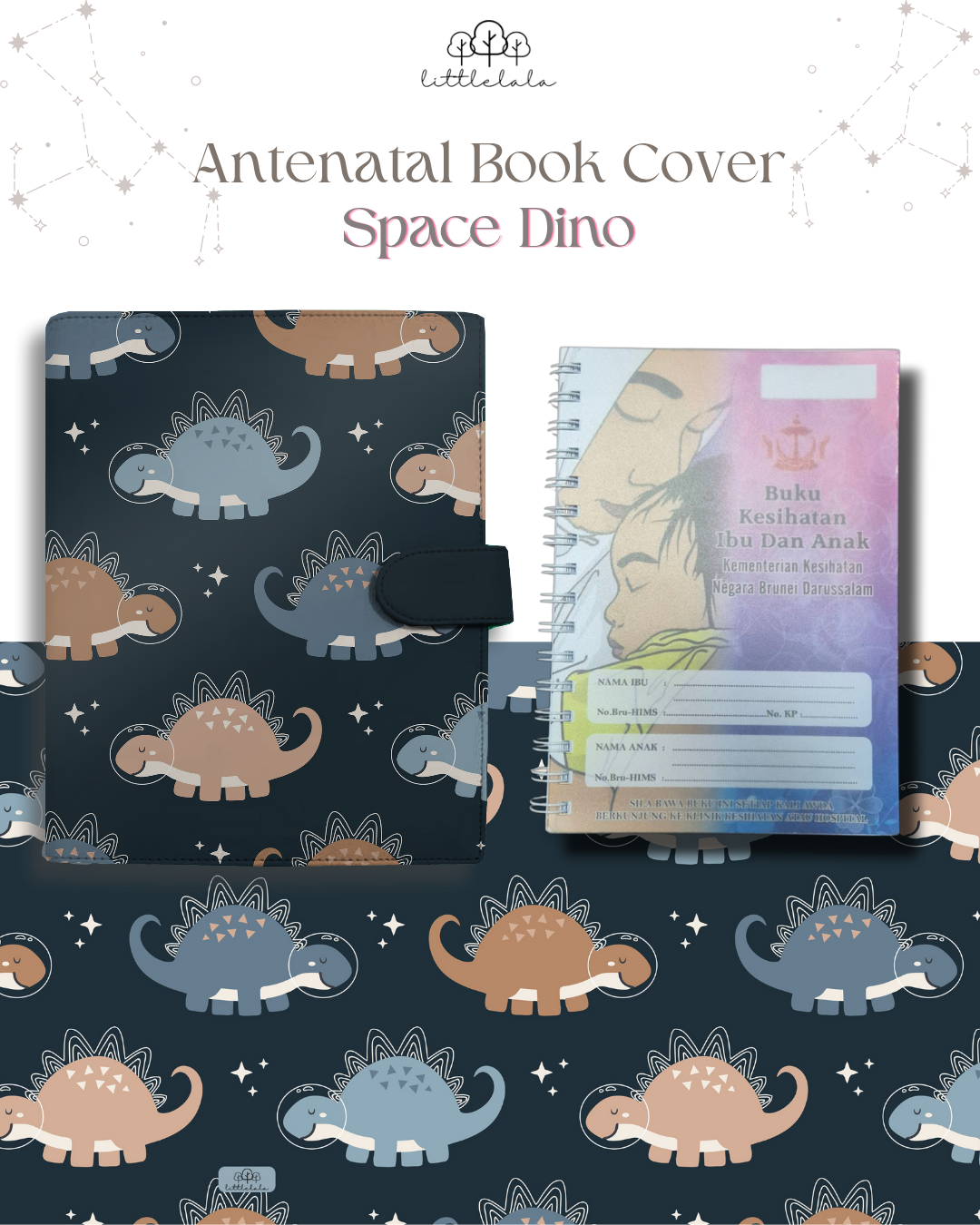 PREORDER Antenatal Book Cover - Space Dino Series
