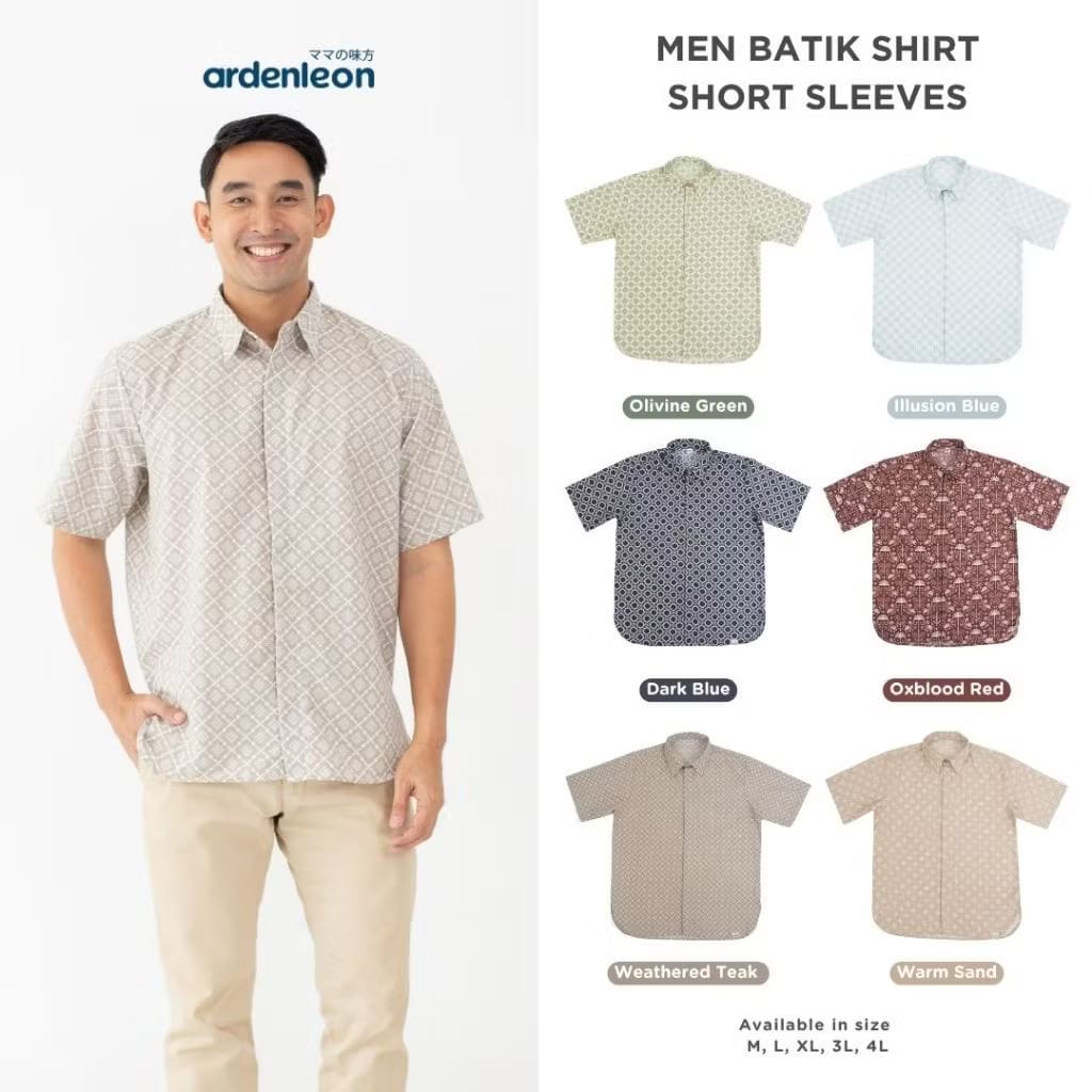 PREORDER Ardenleon - Men Batik Top Short Sleeves