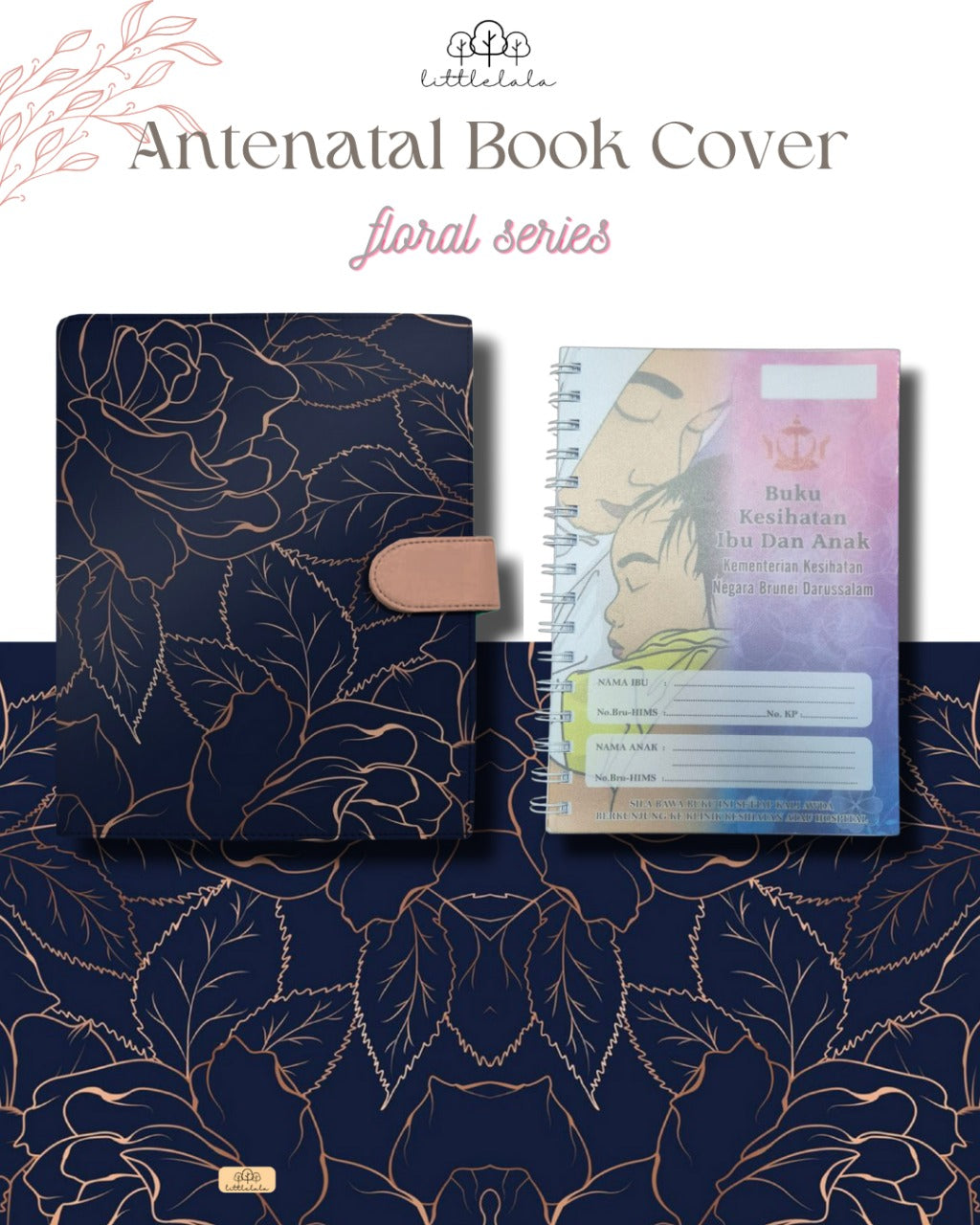 Preorder Littlelala - Antenatal Book Cover (Floral Series)