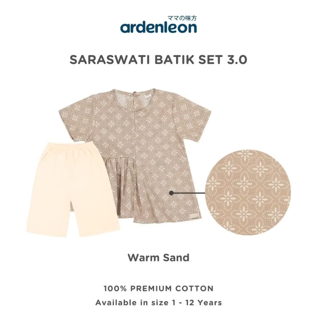 PREORDER Ardenleon - Girl Saraswati Batik Set 2.0