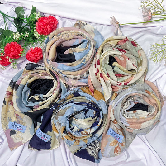 PREORDER Yazzren Hijab - Shabby Square with Attached Inner (Mora Series)