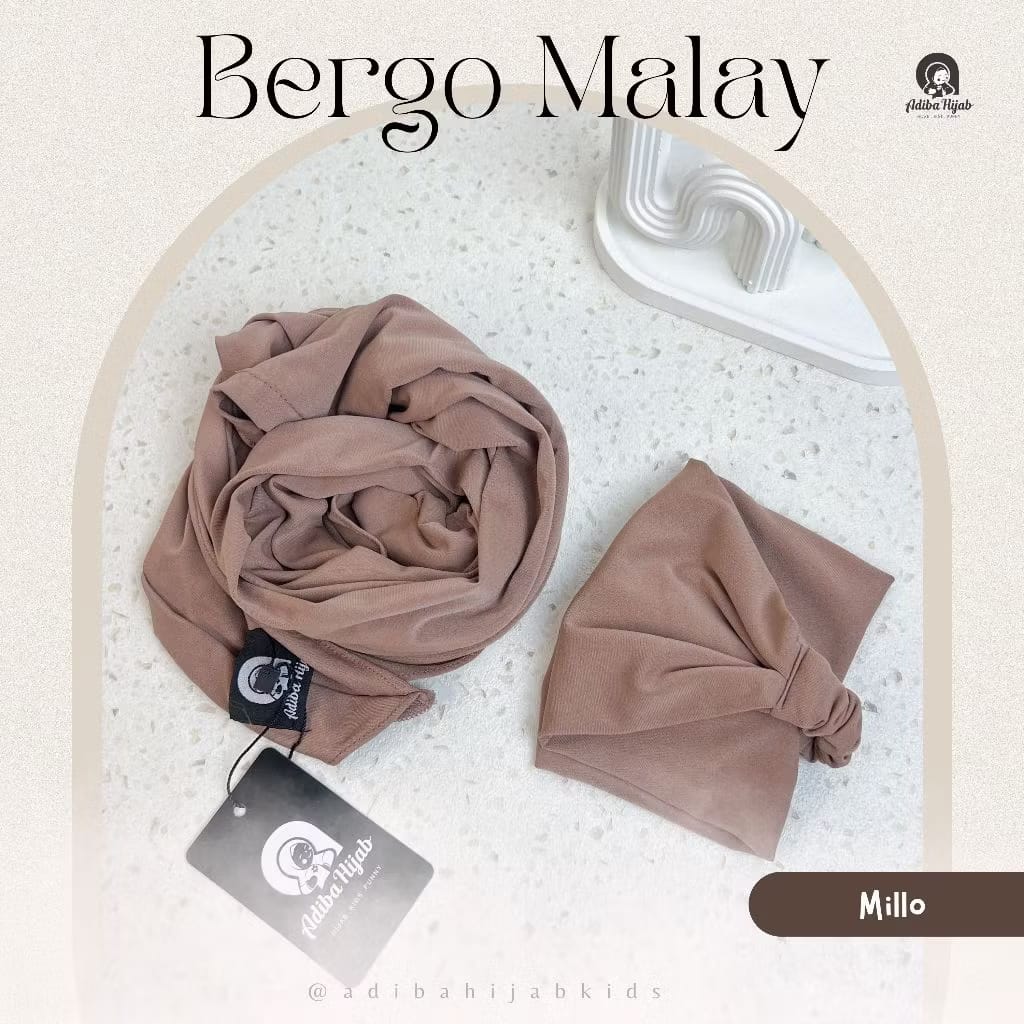 PREODER Adiba - Bergo Malay Daily Segitiga Hijab
