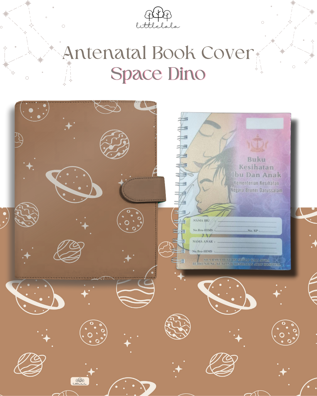 PREORDER Antenatal Book Cover - Space Dino Series