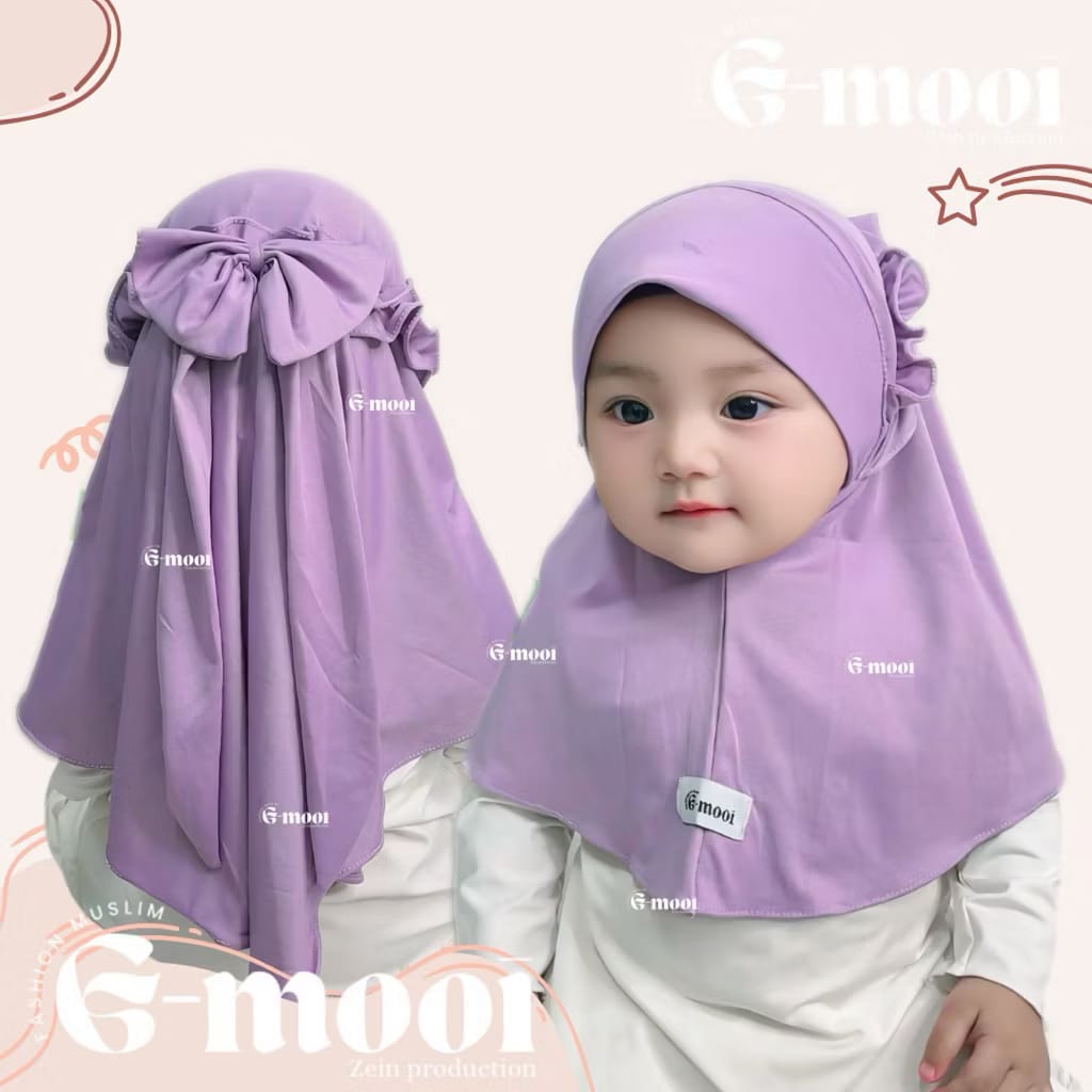 (MSME2026) INSTOCK Amira - Gmooi Hijab Instan Bow Ungu