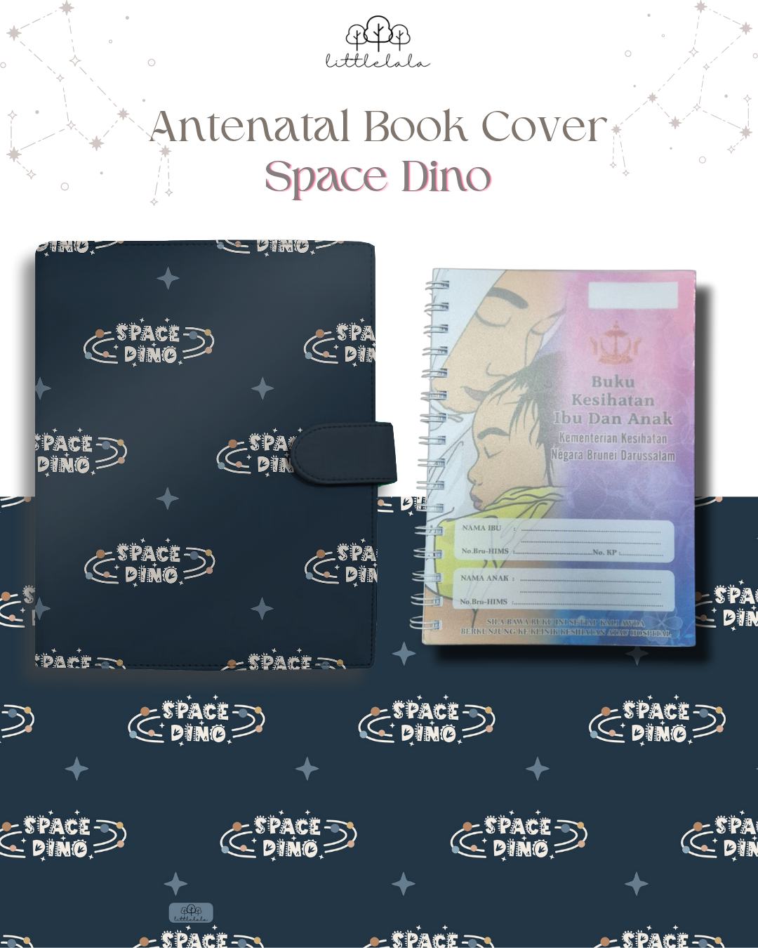 PREORDER Antenatal Book Cover - Space Dino Series