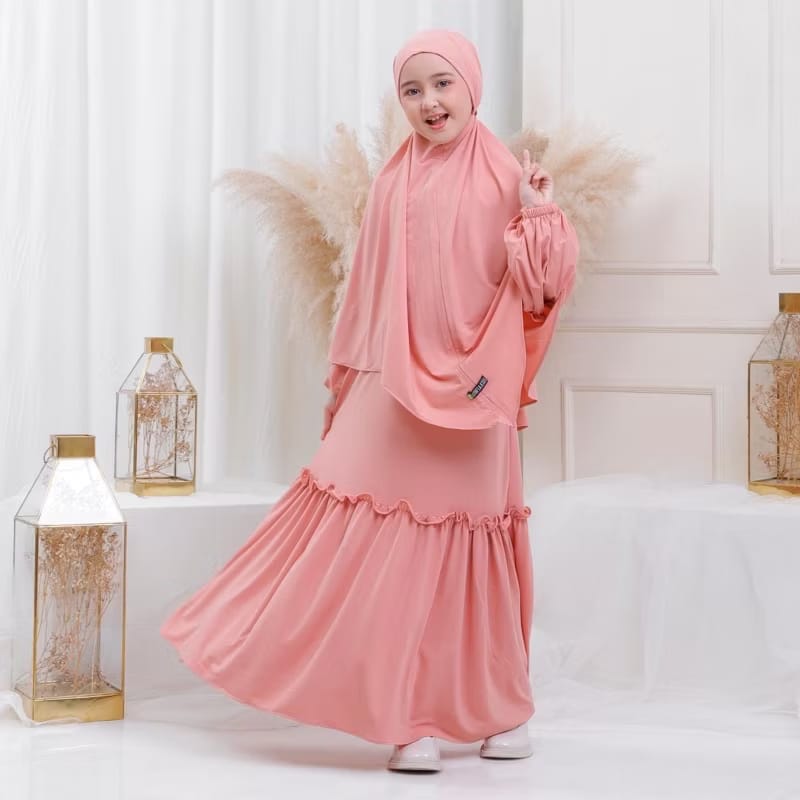 PREORDER Luthfia Kids - Yumna Gamis Jubah with Hijab