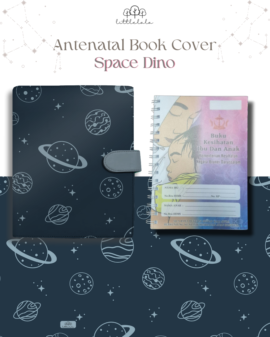 PREORDER Antenatal Book Cover - Space Dino Series