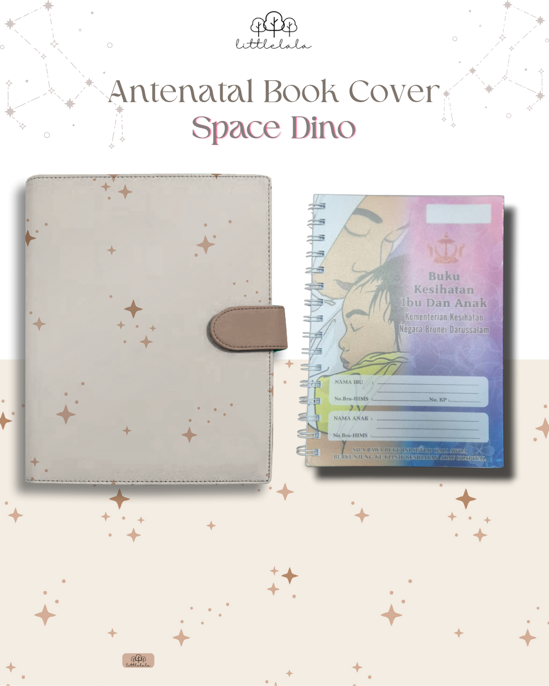 PREORDER Antenatal Book Cover - Space Dino Series