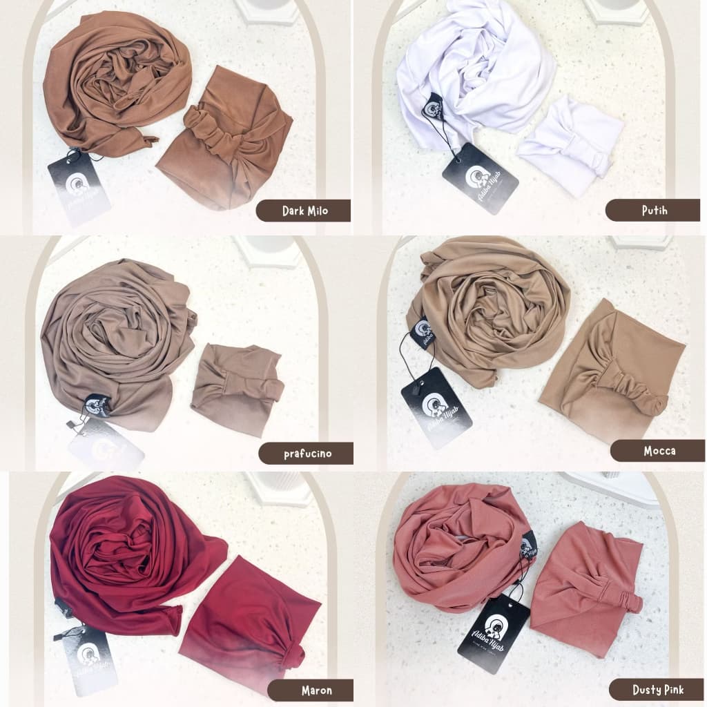 PREODER Adiba - Bergo Malay Daily Segitiga Hijab