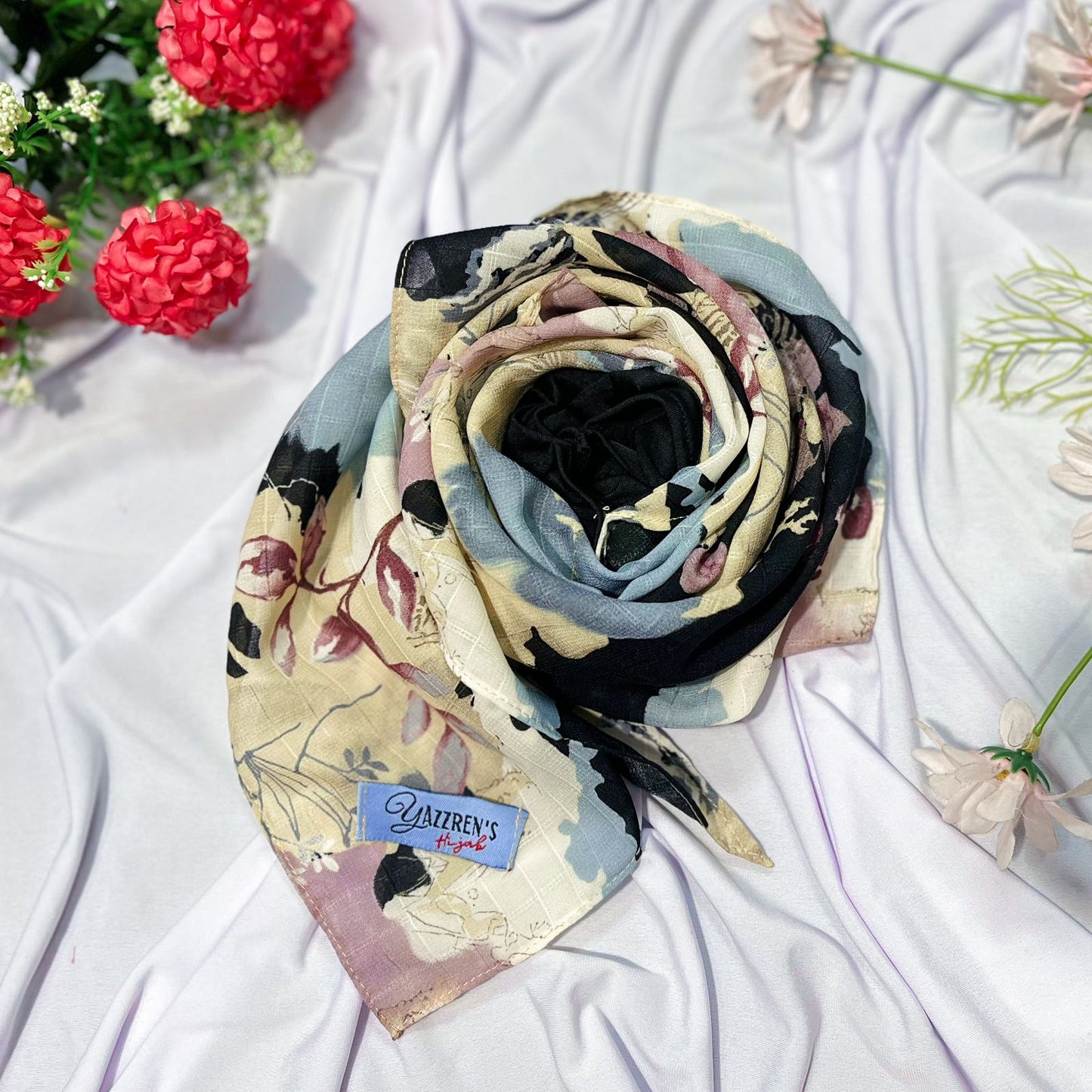 PREORDER Yazzren Hijab - Shabby Square with Attached Inner (Mora Series)