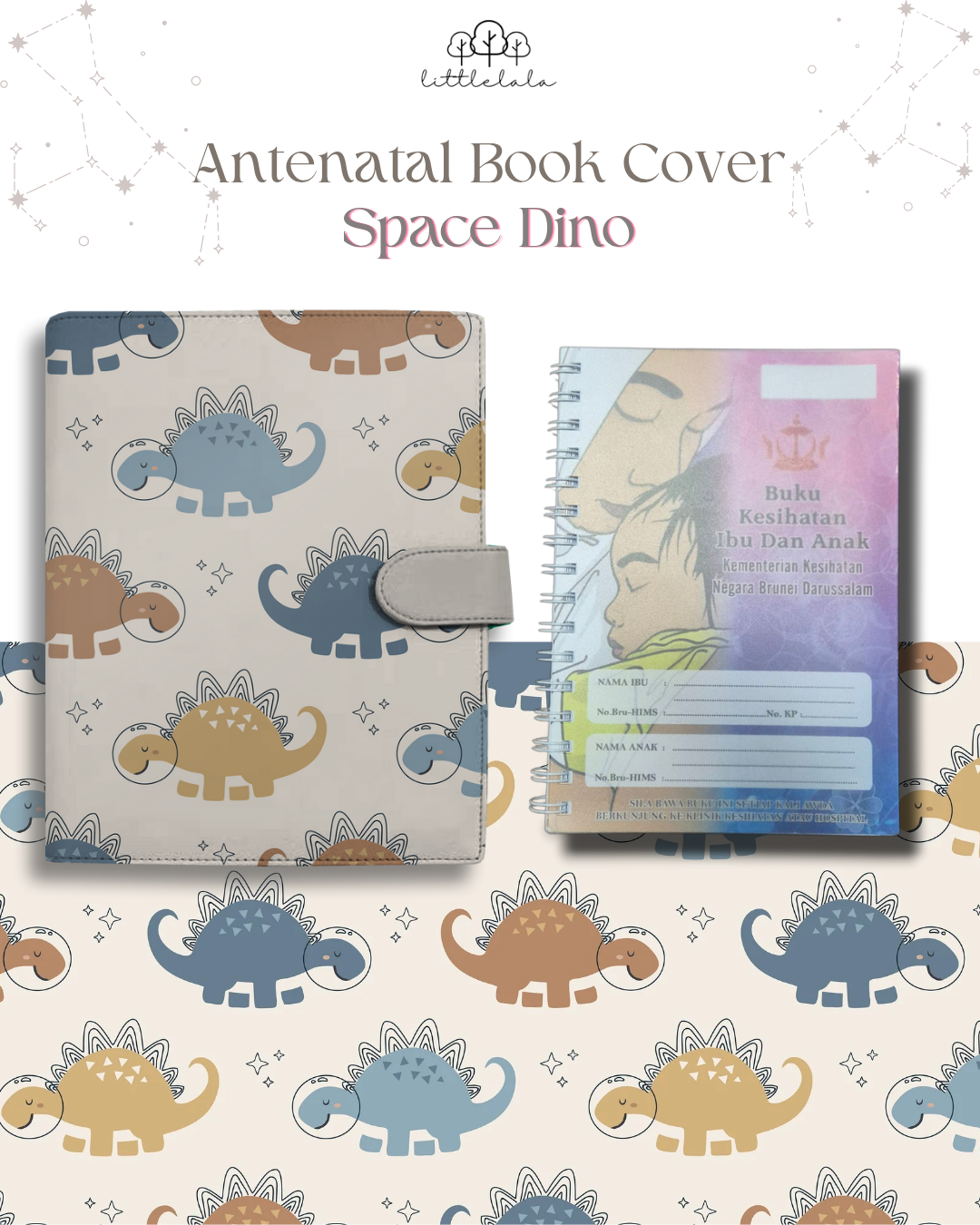 PREORDER Antenatal Book Cover - Space Dino Series