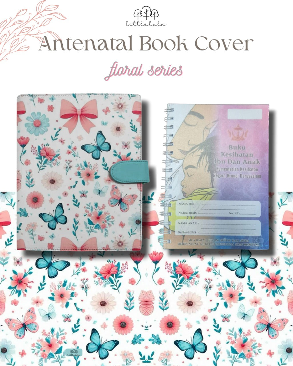 Preorder Littlelala - Antenatal Book Cover (Floral Series)