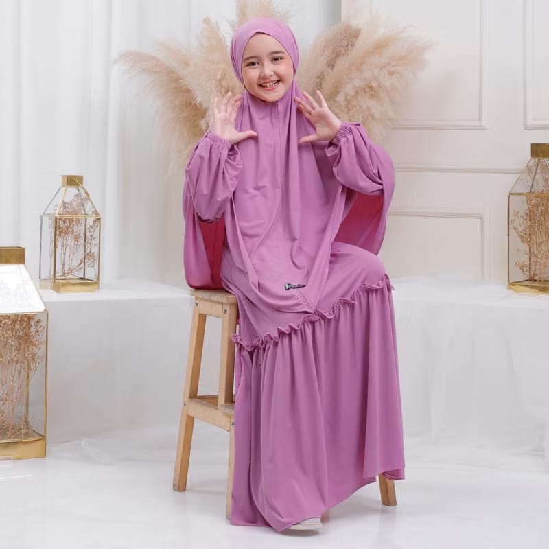 PREORDER Luthfia Kids - Yumna Gamis Jubah with Hijab