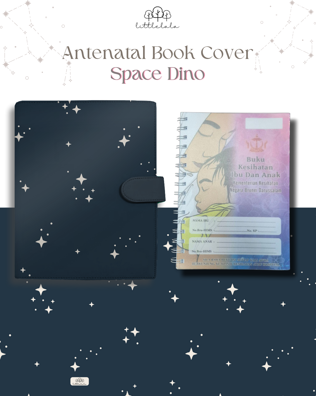 PREORDER Antenatal Book Cover - Space Dino Series