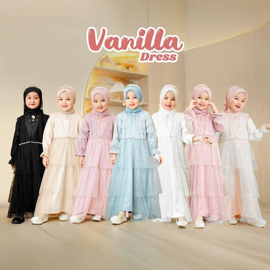 PREORDER BBC KIDS - Vanilla Dress with Hijab
