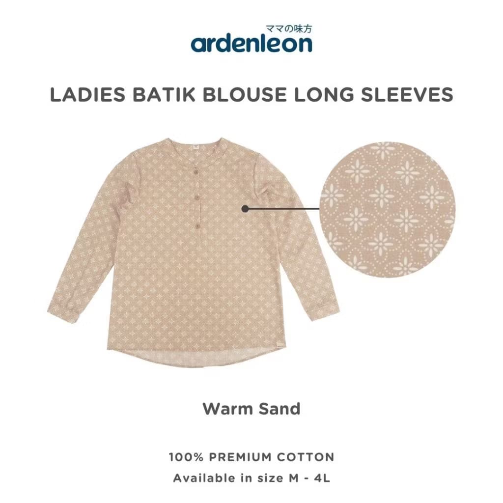PREORDER Ardenleon - Women Batik Blouse Long Sleeves