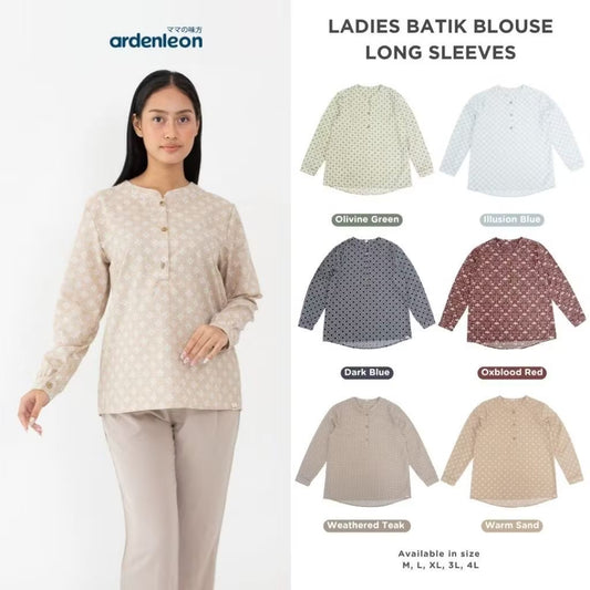 PREORDER Ardenleon - Women Batik Blouse Long Sleeves