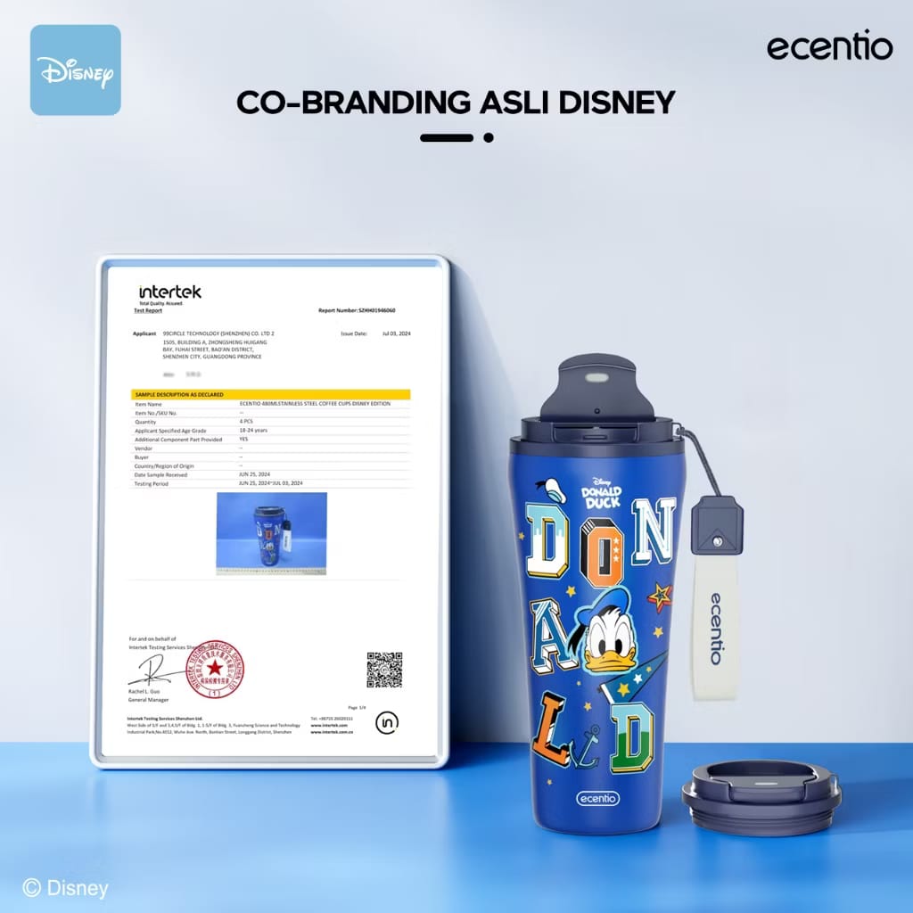 PREORDER Ecentio - 480ml Disney Donald Duck Stainless Tumbler