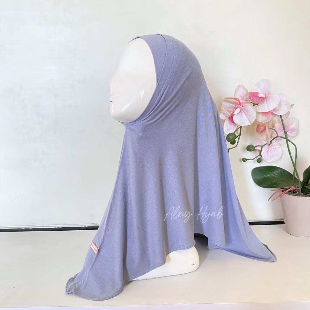 PREORDER Alny - Amora Instan Hijab Light Denim