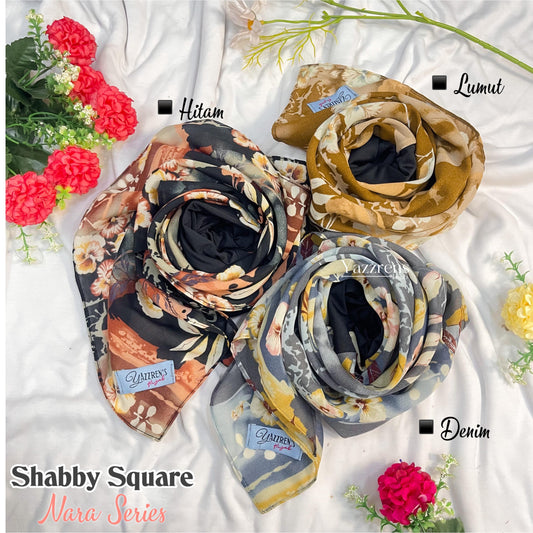 PREORDER Yazzren Hijab - Shabby Square with Attached Inner (Nara Series)