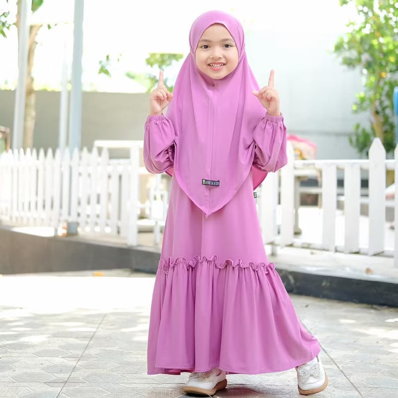 PREORDER Luthfia Kids - Yumna Gamis Jubah with Hijab