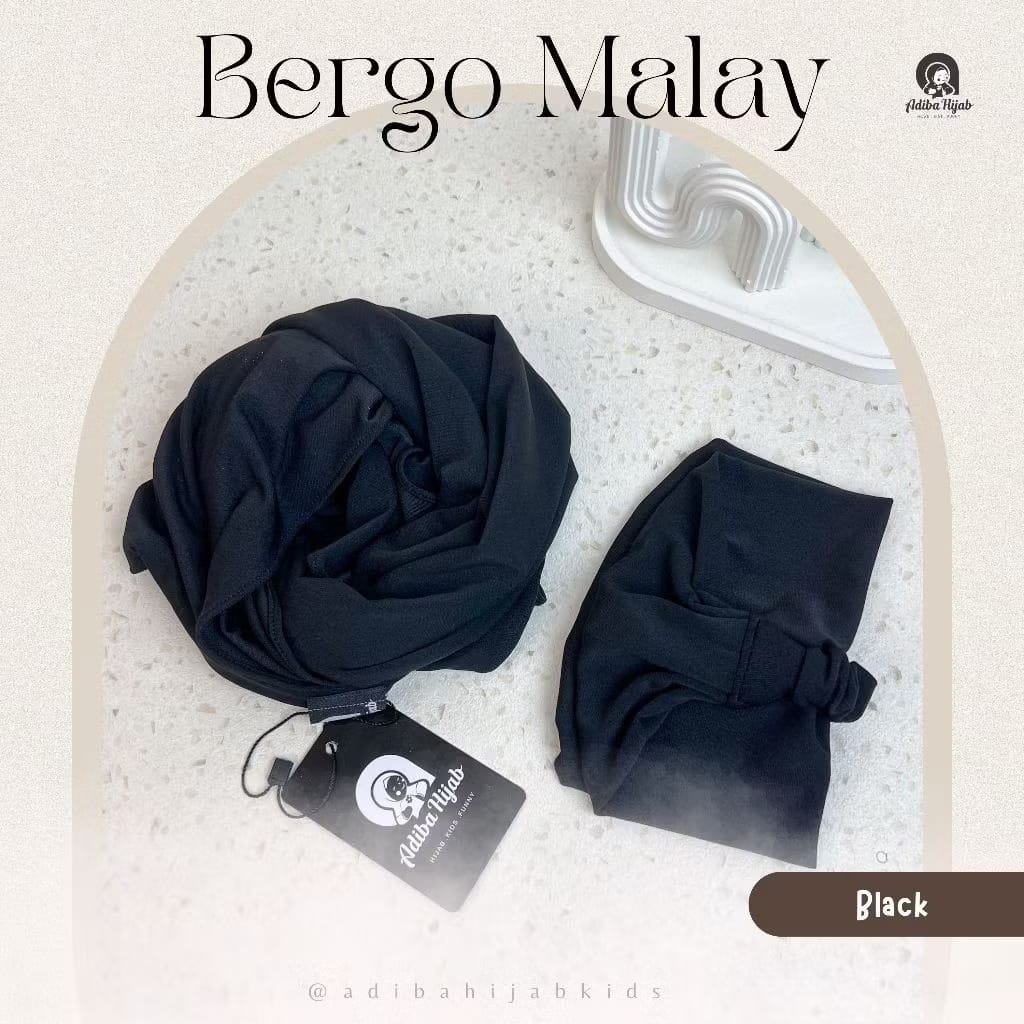 PREODER Adiba - Bergo Malay Daily Segitiga Hijab