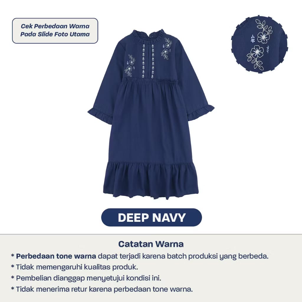 PREORDER Mooi - Samaiya Dress Deep Navy