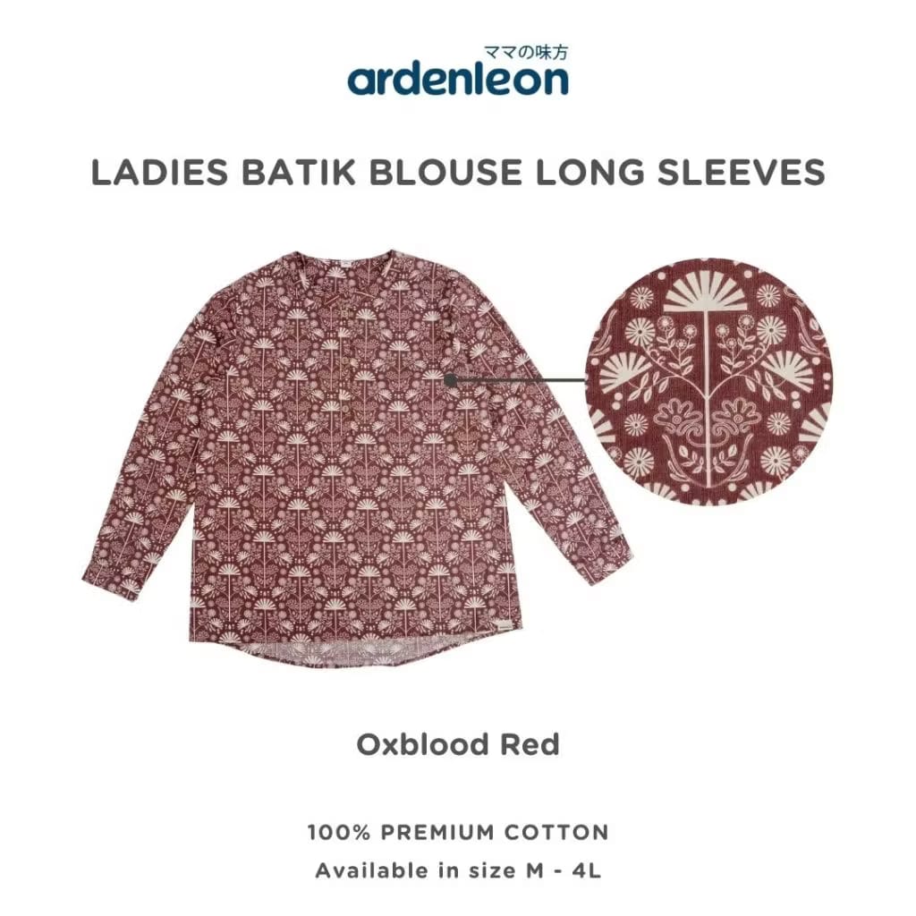 PREORDER Ardenleon - Women Batik Blouse Long Sleeves