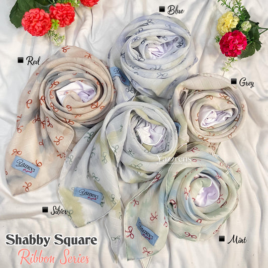 PREORDER Yazzren Hijab - Shabby Square with Attached Inner (Ribbon Series)
