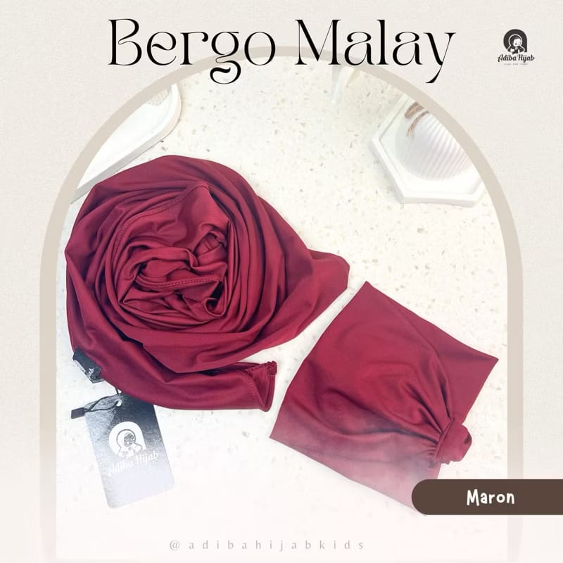 PREODER Adiba - Bergo Malay Daily Segitiga Hijab