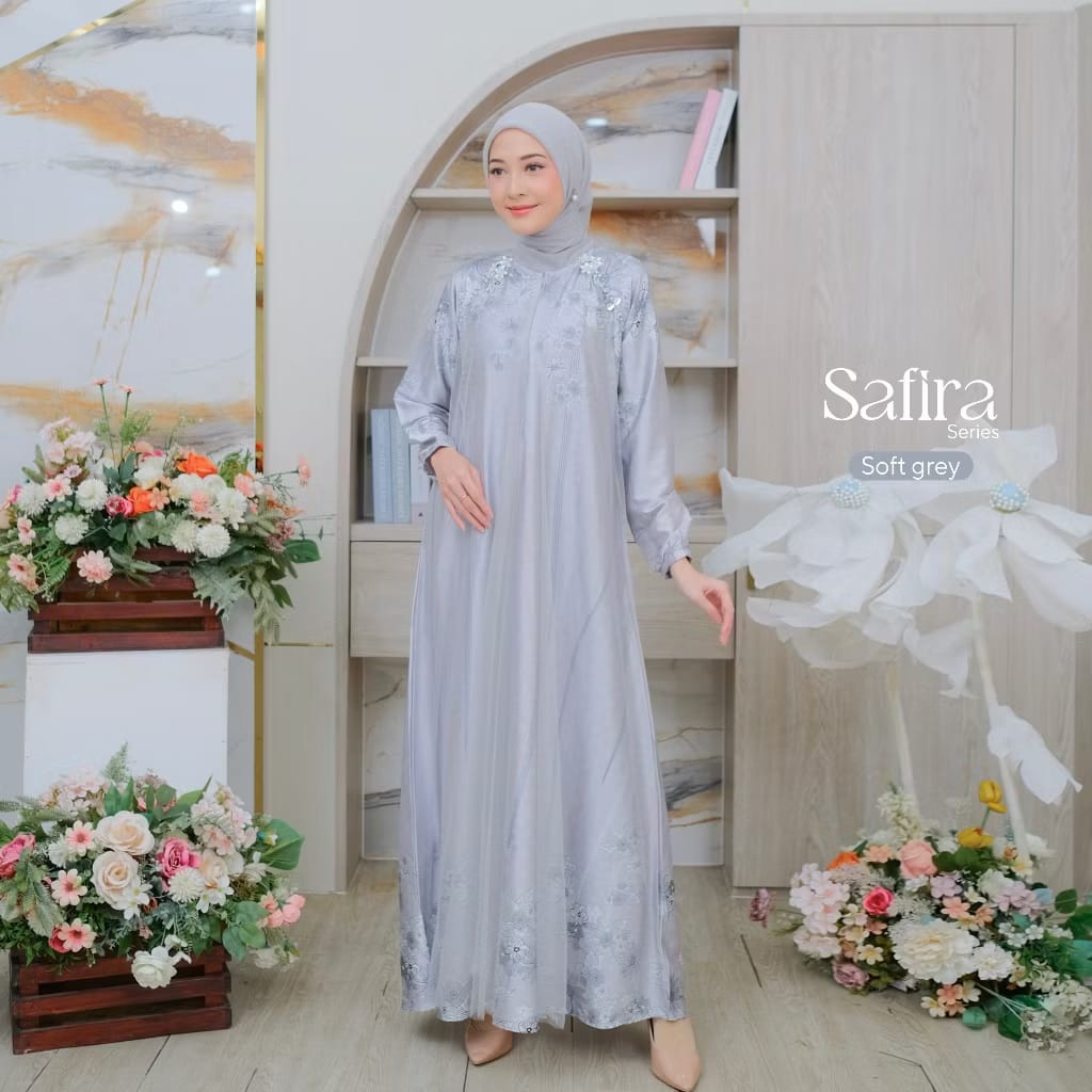 PREORDER BBC Kids - Safira Gamis Soft Gray