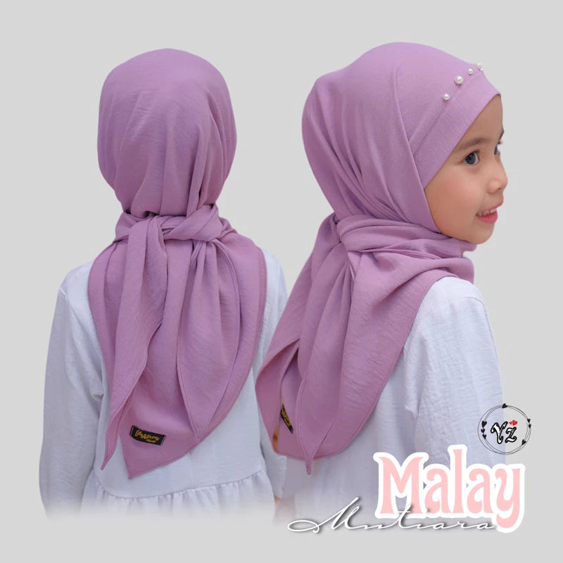 PREORDER Yazzren Hijab - Malay Mutiara Segitiga