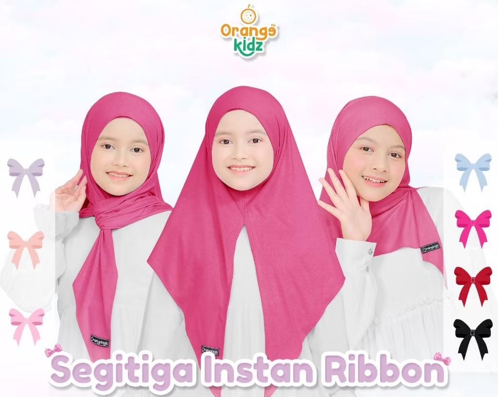 PREORDER 0rangeshopz - Instan Segitiga Rayon Ribbon