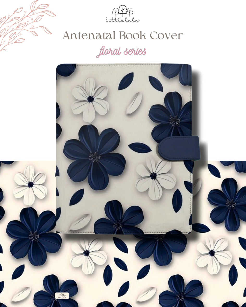 Preorder Littlelala - Antenatal Book Cover (Floral Series) FLO0105