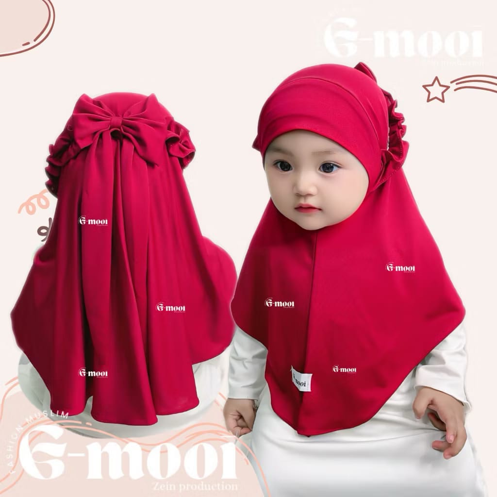 (MSME2026) INSTOCK Amira - Gmooi Hijab Instan Bow Maroon