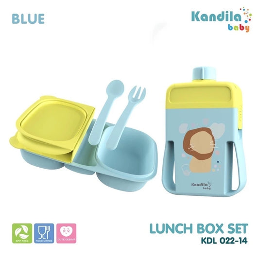 PREORDER Kandila Baby Lunch Box with Bottle - Blue