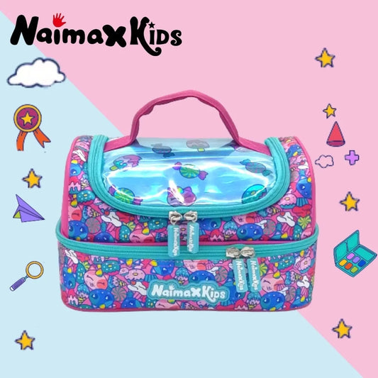 PREORDER Naimax Kids Lunch Bag Double Deck - Baby Unicorn