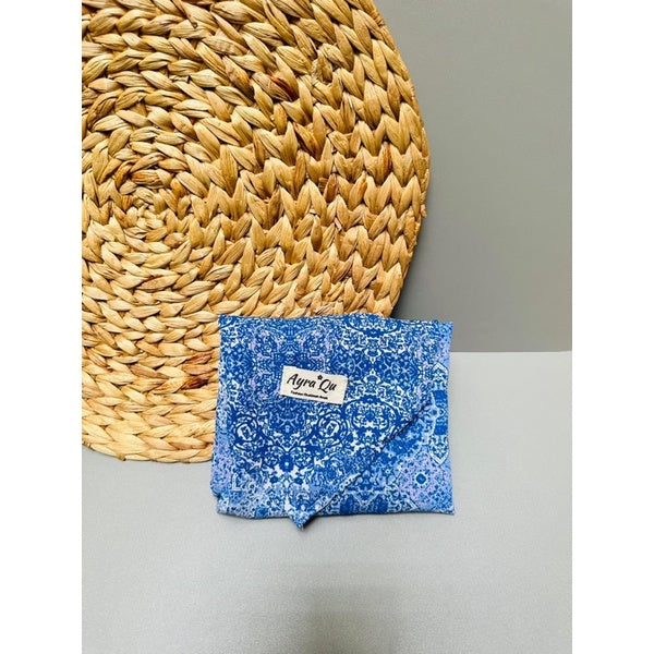 PREORDER Ayra Qu - Printed Square Hijab with Attached Inner 24